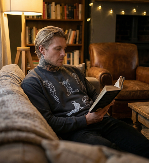 %100 Cotton UNISEX Heavy sweatshirt in Charcoal Black