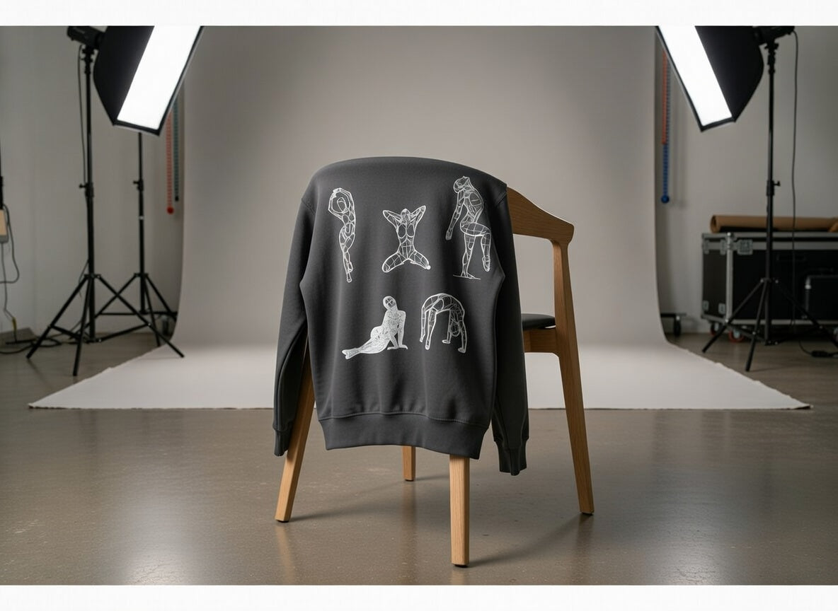 %100 Cotton UNISEX Heavy sweatshirt in Charcoal Black